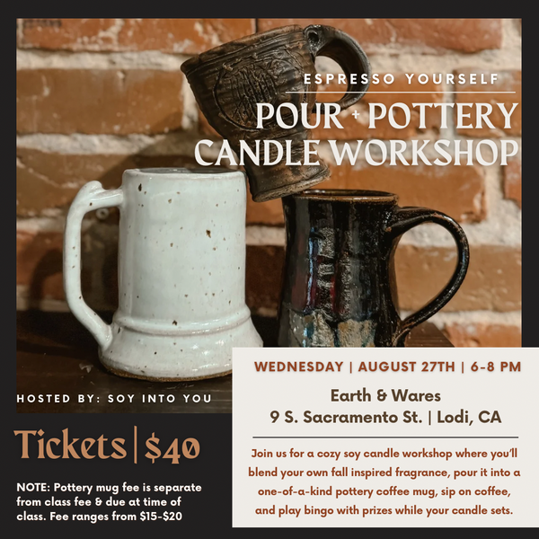 POUR + POTTERY WORKSHOP | 8/27